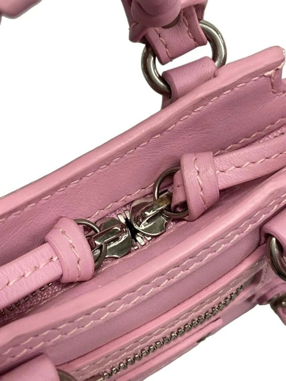 BALENCIAGA neoclassic supernano 669537 Pink Leather Handbag - Picture 10 of 15